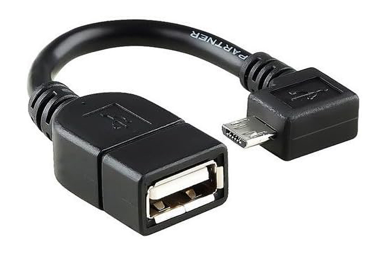 digi Female To Micro USB Right Angle adapter